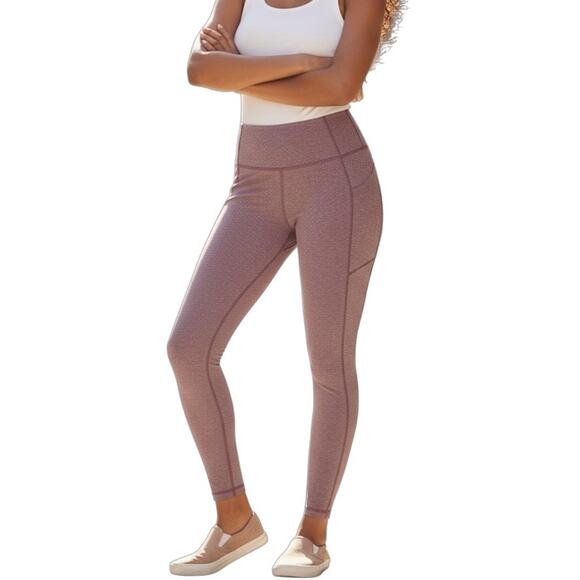 Danskin Women's Active Leggings S High Waist Space Dye Purple Ankle Athletic - Picture 1 of 8